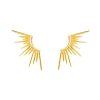 Pendientes Rayos de Sol Oro Plata. Joya en forma de Rayos de sol. Pendientes de fiesta dorados y plateados.