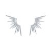 Pendientes Rayos de Sol Oro Plata. Joya en forma de Rayos de sol. Pendientes de fiesta dorados y plateados.