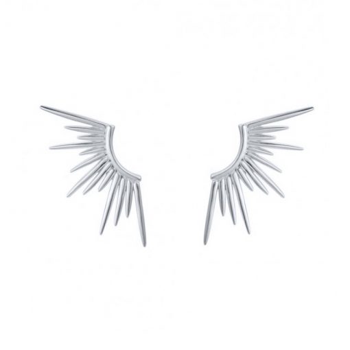 Pendientes Rayos de Sol Oro Plata. Joya en forma de Rayos de sol. Pendientes de fiesta dorados y plateados.