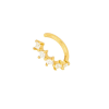 Nuestro Pendiente Ear Cuff Olivia Oro 18k. Delicado y con personalidad. Pendiente sin agujero de oro con diamantes Dorado.