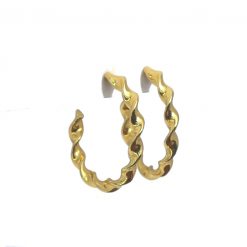 Pendientes Aro Twist Oro