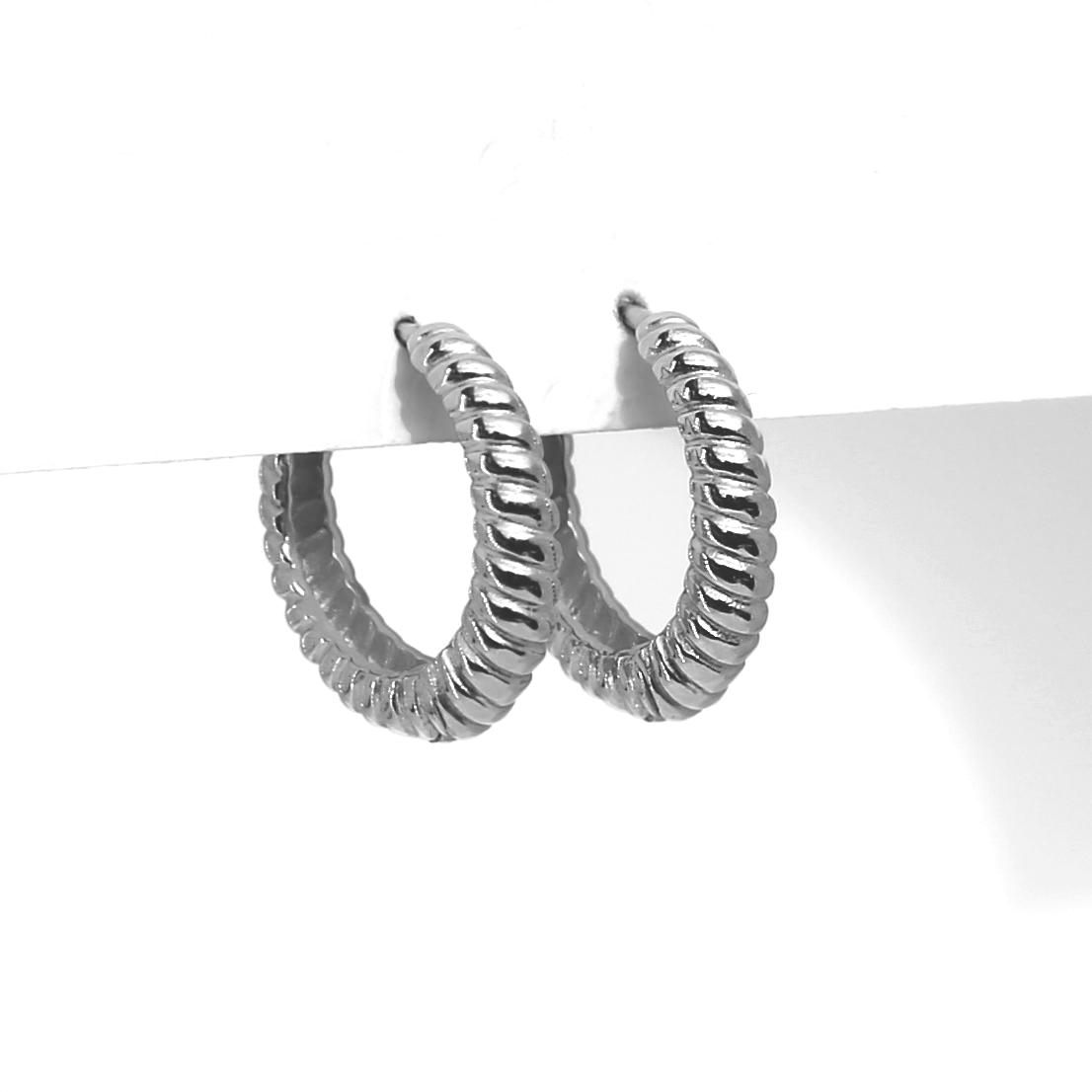 Pendientes Aro Brinco Plata