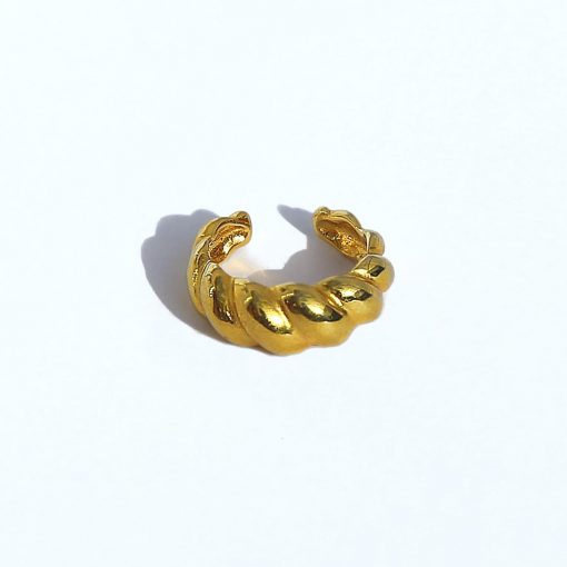 Pendiente Ear Cuff Gallonado Oro