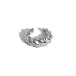 Pendiente Ear Cuff Gallonado Plata