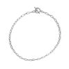 Collar Cadena Plateada Larga Colgante. Collar plateado de eslabones con cierre de palanca. Collar cadenas de plata mujer de acero.