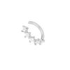 Nuestro Pendiente Ear Cuff Olivia Plata 925. Delicado y con personalidad. Pendiente sin agujero de oro con diamantes plateado.